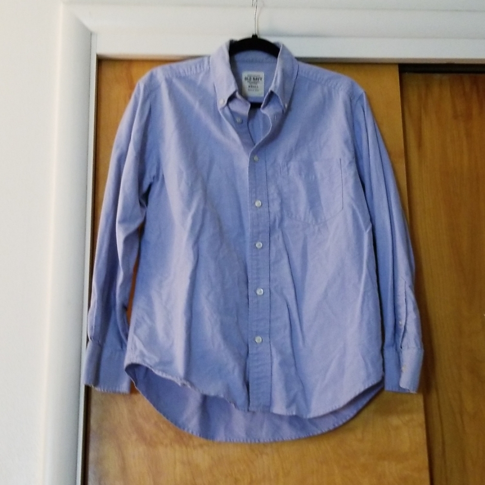 Old Navy Blue Button Up Shirt